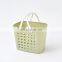 Household bath storage Hotel bathroom use plastic basket with handle Kitchen snack storage box