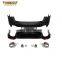 Genuine Auto Parts Rear Bumper With Diffuser For Audi A4 Change RS4 Rear Car Bumper Rear Diffuser With Exhaust Pipe Rear Tips