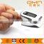 Finger pulse oximeter readings