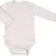 Superfine Merino Wool Baby Unisex Long Sleeve Bodysuit Tagless Neck