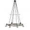 High Quality Black Brass Chandelier with round Glass Lamp Modern Decorative Interior Lighting for Living Room LED Light Source