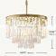 Modern American Crystal Glass Rod Pendants Chandelier Lighting Fixture For Living Room Dining Room Kitchen Island Foyer Lobby