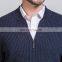 Best Selling Products Men Winter Dark Grey Cashmere Zipper Cardigan Sweaters