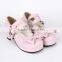 4.5 CM pink bow campus Lolita shoes for girls