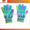 Hot sell knitted acrylic stretch children gloves