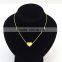 china 2016 new products women gold heart necklace
