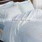 100% cotton white stripe fabric for hotel bedding sets
