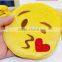 Free Sample Plush Emoji Bag/plush Emoji Coin Purse/stuffed and Cute Emoji Change Purse
