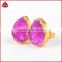 Purple druzy earrings lavender teardrop gemstone earrings post studs