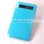 ultrathin touch screen portable stainless steel power bank with LED light XH-407
