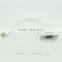 Wholesale white usb 3.1 USB male to vga female c-type usb to VGA adapter for computer HDTV video projector