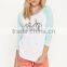 Amazing 2015 summer top fashion ladies t shirt wholesale