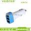 Veister 5V4.2A Mobile Phone Car Charger Universal Three Mini USB Car Charger