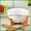 FB1-5024 bamboo material bowl serving tray with spoon 2015 new design