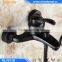 Beelee BL5023B Wall Mounted Oil Rubbed Bronze Black Bath Shower Faucet with Hand Shower