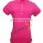 lastest design for cheap high quality solid short sleeve polo shirt for ladies