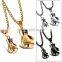 2016 New Technology Mens Black Boxing Gloves Antique Necklace