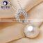 aaa round pearl pendant freshwater swan shape 10mm lovely design for wholesale price