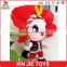 2015 new style soft mascot with clothing corporate plush mascot with a torch enterprise stuffed mascot toy