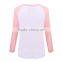 2015 Fall Korean Style Women Tshirt Sweatshirt Raglan Long Sleeve Patchwork Loose Moleton Tee Tops Femininos Plus Size M-XXL F10