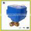 3 way brass motorizd valve water shut off valve 1/4" 3/8" 1/2"
