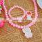 Hello Kitty children necklace Children's pearl necklace set The girl cartoon necklace