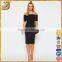 OEM plus size bodycon midi dress, black off-shoulder midi dress, fashion midi dress