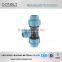 PP threaded pipe fittings female elbow / pp compression fittings reducing tee