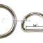 silver 3/4" welded steel dee ring, paracord dog collars shackle, belts shackle