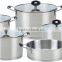 AH3671 9pcs stainless steel apple shape cookware set