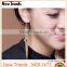 Wholesale gold plated long chain tassel earrings with gemstone
