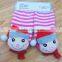 Unisex Gender animal baby infant rattles toys foot sock