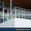 Clear toughened deck railing glass panels