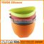 Food grade flexible silicone salad mixing bowl set