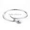 Snake Head Shape Women's Fashion Bracelets Stainless Steel Expandable Wire Bangle