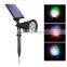 Solar Powe LED Garden Lights IP44 Waterproof Outdoor Garden Spot Lights Spike Lawn Lamp Landscape Lighting Spotlight