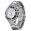 Good quality noble business metal men Sparkling silver wrist Watches mens watches
