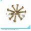 Yellow Zinc Galvanized screws Pozidriv head Fine thread Drywall screws