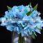 Import china blue fabric artificial daffodil flowers bouquets for table decoration