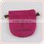 custom logo velvet gift bag for jewelry pouch with drawstring