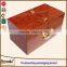 natural unfinished wood craft hinged box/unfinished wooden tissue box/wooden photo box