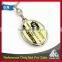 Custom design round shape promotion logo zinc alloy keyring