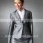 2014 Top Quality 100% wool Classic sliver grey one button women suit office wear for women