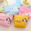 Fashion Promotion gift cute PU Leather Zipper Mini Emoji cheap Coin Purse wallet genuine girls euro coin pouch wallets