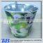 Decorative metal pail, zinc bucket