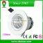 Cold forging aluminum white circle 5 inch 20w recessed cob led light outcut 55mm