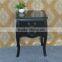 Wooden furniture modern wholesale black wood cabinet with drawer