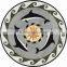 Aquatic center hall decoration dolphins marble pattern