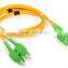 factory supply 2.0mm pvc duplex singlemode 9/125 sc/apc fiber optic patch cord