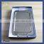 Charming vintage style party stainless steel food safety Rectangle metal serving tray weight plate with Crystal Diamond